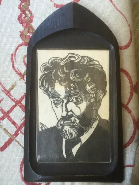 Houtsnede van Louis Deen door Meier Bleekrode
              <br/>
              Louis Deen jr., 2015-04-20